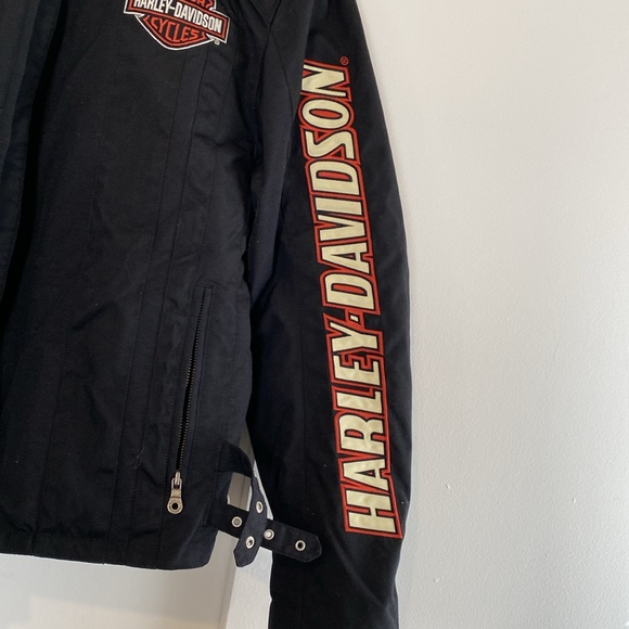 Men’s Harley Davidson Large Complete Functional Nylon Lined Riding Jacket- LRG - Picture 5 of 15